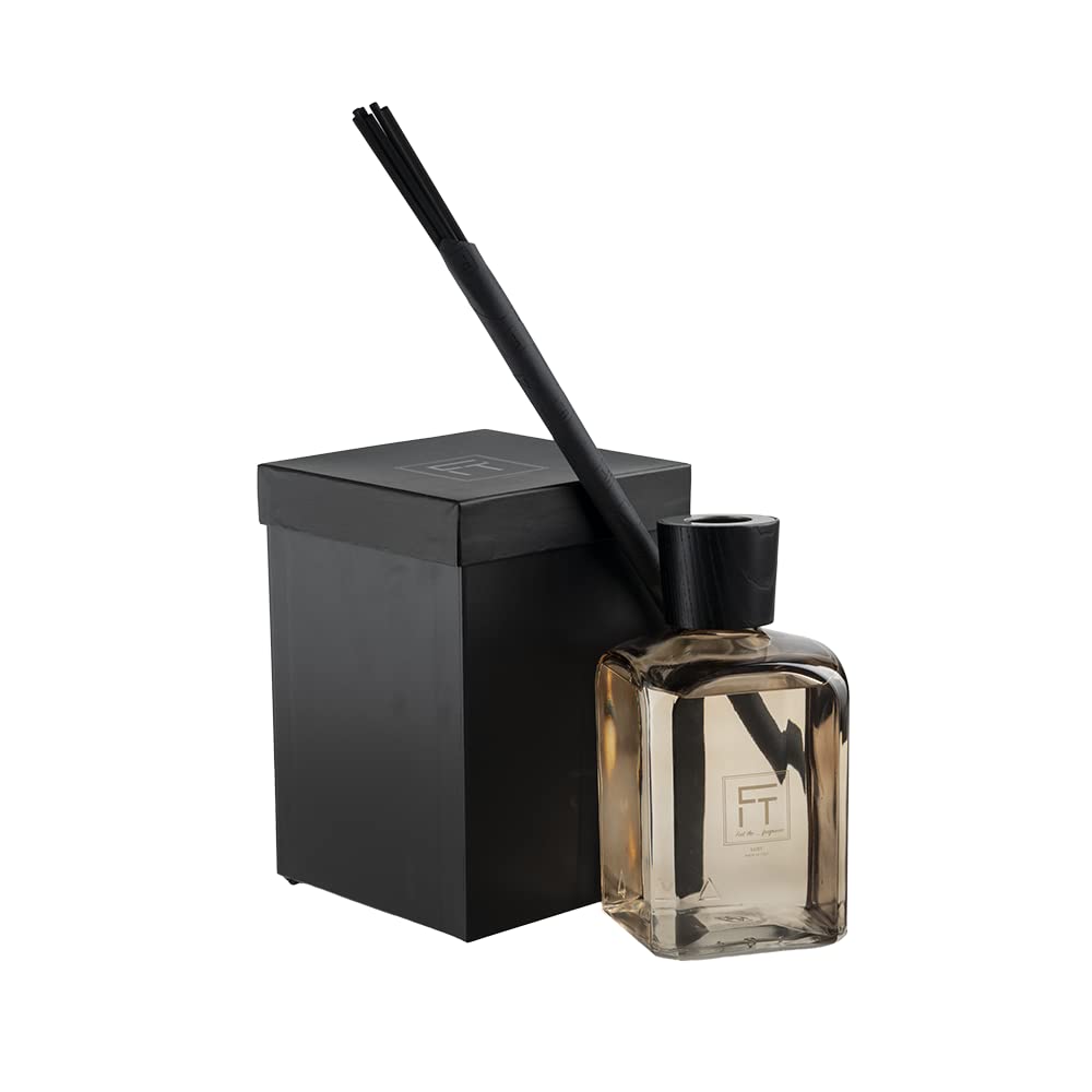 Difusor grande con varillas de cristal ámbar con fragancia floral de Gardenia y nenúfar Lust - 2500 ml.