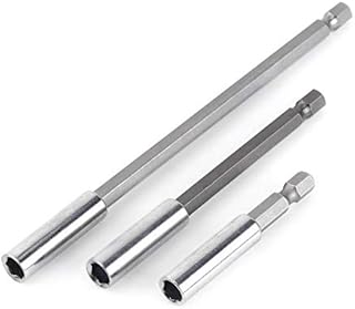 Screwdriver Extension Bar,3pcs Electrical Drill Screwdriver Extension Bar Magnetic Bit Holder 1/4" Shank Tool