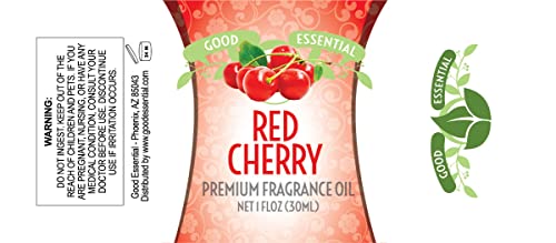 Image of Good Essential Professional Red Cherry Fragrance Oil for Diffusers, Candles, Soaps, Lotion & Perfume - 1 fl oz (30ml) - Cherry Scent for Candle Making