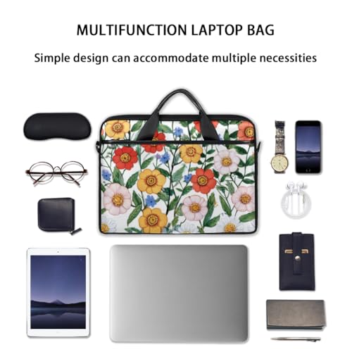 Bolso Maletín para Portátil con Estampado Floral Unisex miniatura 6