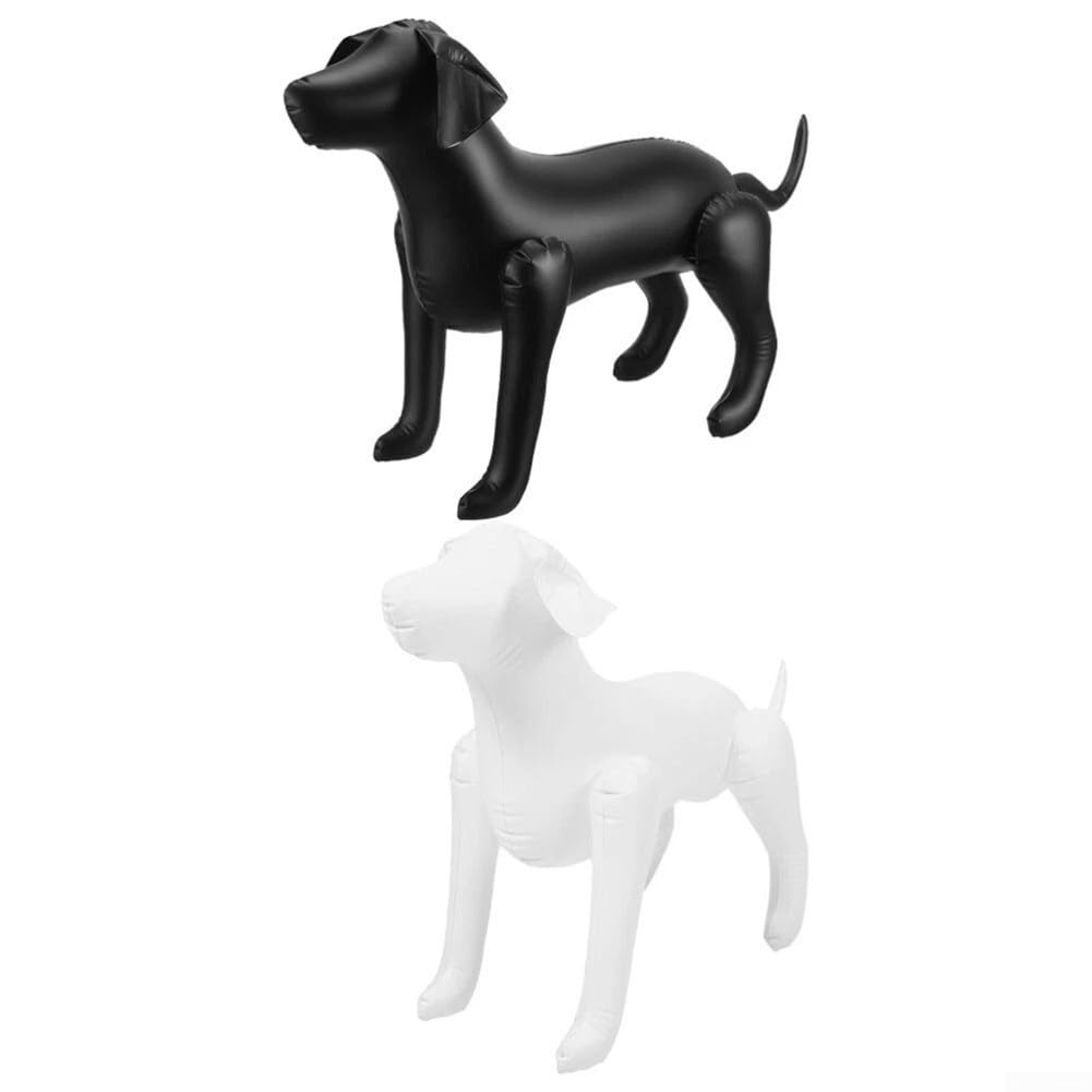 Mannequin Gonflable en PVC pour Animaux de Compagnie, Pieds réglables pour présentation Dynamique de vêtements (Blanc)
