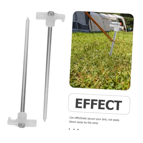 Estacas para tienda de campaña contra el viento para fijar marquesinas sin doblarse 6