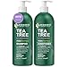 KESMEDIK Tea Tree Lavender Shampoo & Conditioner Set with Mint & Rosemary, Cleanses, Cools & Soothes Dry, Itchy Scalp, Sulfate & Paraben-Free, For All Hair Types, 16 fl oz Each