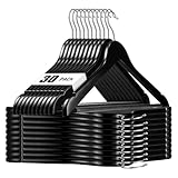 Robuste Holz-Kleiderbügel, Premium-Qualität, glatte Oberfläche, platzsparendes Design, 30 Stück