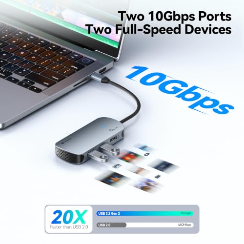 Yottamaster 5-in-1 USB C to HDMI Adapter with 4K@60Hz HDMI,100W PD,3 USB A - image 5