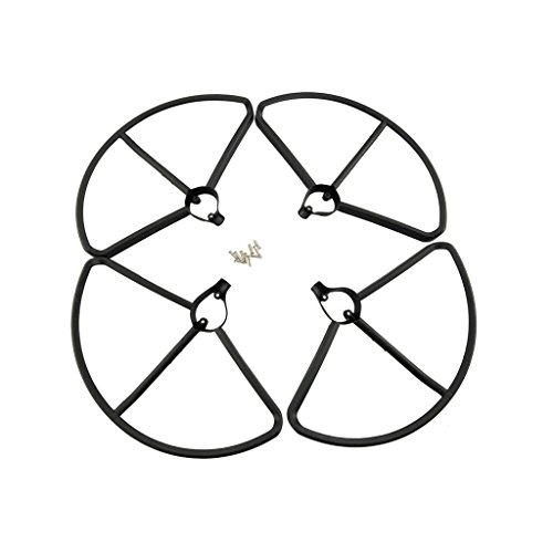 Fytoo 4pcs Cubierta de Protección Protección de Hélice Protectores de Propulsor Guardia de protección para Hubsan H501S H501A H501C H501M H501S W H501S Pro Quadcopter RC Drone-Negro