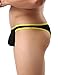 iKingsky Men's Low Rise Modal Bikini Briefs Sexy Brazilian Back Mens Underwear (Large, 6 Pack)