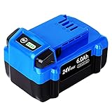 TenHutt 【Upgrade】 6.0Ah Replace Battery for Kobalt 24V Battery MAX KB624-03 KB524-03 KB424-03 KB224-03 KB124-03 0673802 Cordless Tools Lithium Ion Battery[Can't FIT Snow Joe &Sun Joe &Chain Saw]