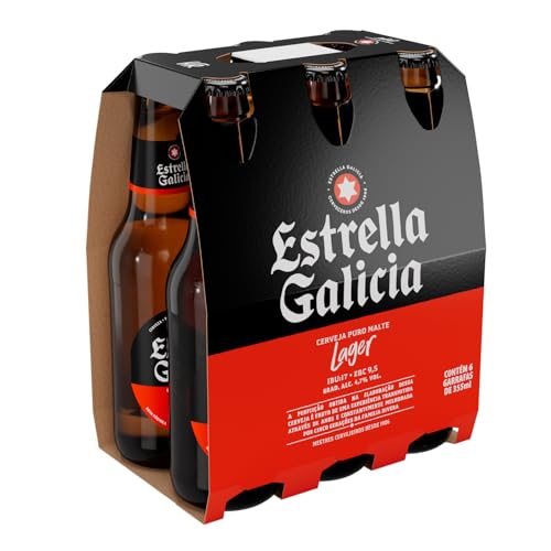 Pack de Estrella Galicia Galicia Pilsen Ln 355ml 6 Unidades