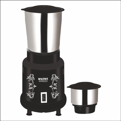 Image of Baltra Speedo Mixer Grinder for Kitchen - 2 Jars 400 Watt - Mixie with Mini Jar for Chutney | Adjustable Speed Control | 2 Stainless Steel Jar | Overload Protection | ISI Marked - 2 Years Warranty