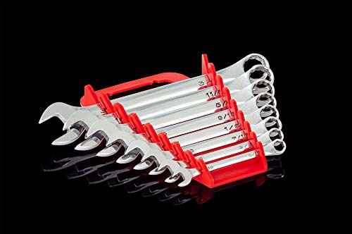 Image of Ernst Manufacturing 5046 Gripper Wrench Organizer, 8 Tool, Red