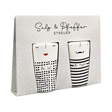 Grafik Werkstatt Salz- und Pfefferstreuer Set mit Echtgold Cover