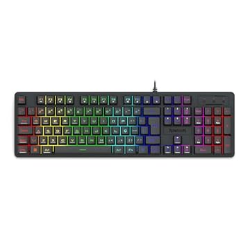 Teclado Membrana Gamer Redragon Netherbane Preto RGB K521-RGB