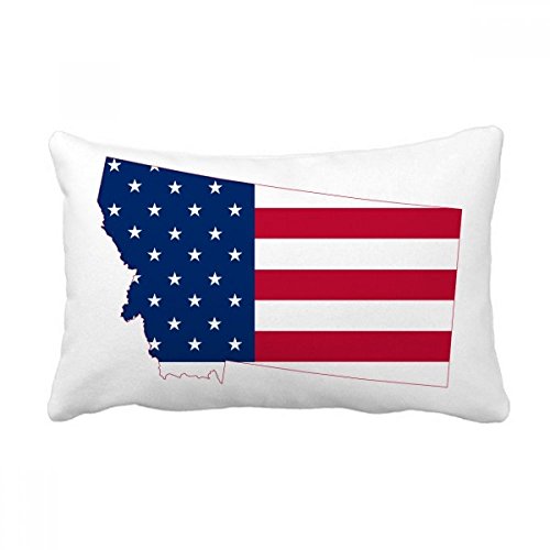 Coussin décoratif Montana USA multicolore 16x24 pouces - 2