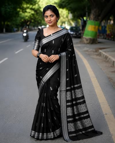 Image of South Cotton Gadwal Saree for Women | Celebrity Inspired Traditional Ethnic Wear | Chettinad & Kalyani Cotton Sarees | Soft Cotton Saree with Blouse Piece