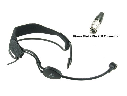 Av-Jefe Avl606 Professional Headset Microphone With Hirose Mini 4 Pin Xlr Connector Compatible With Audio-Tehnica Wireless System_Gooseneck Boom For Precise Positioning #TOP12