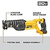 DEWALT 20V MAX Reciprocating Saw, 3,000 Strokes Per Minute, Variable Speed Trigger, Bare Tool Only (DCS380B) #3