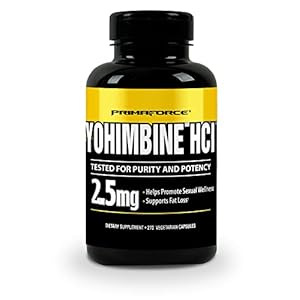 PrimaForce Yohimbine HCl 2.5mg, 270 Capsules – Premium Supplement, Boosts Performance, Zero Fillers, Non-GMO and Gluten…