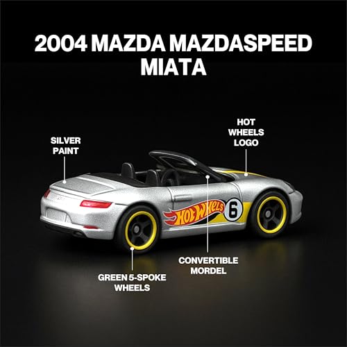 Image of Hot Wheels Collector Edition | Premium Die-Cast Metal Car for Kids & Collectors | Rare One-Time Release Model for Boys | No Restock Limited Edition (2004 Mazda MazdaSpeed Miata (2025))