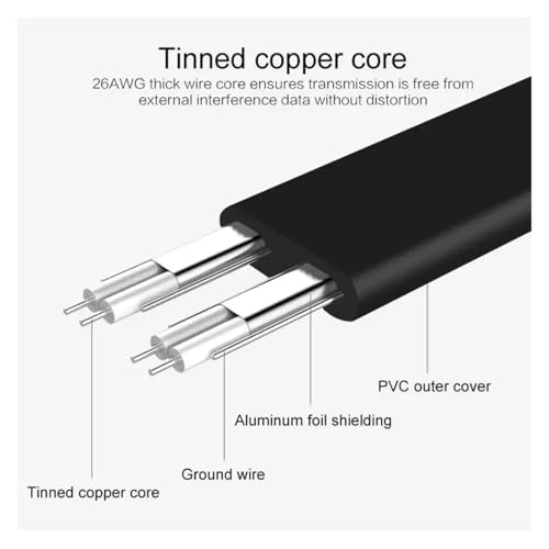 Cable SATA III 6Gbps 50CM con bloqueo negro miniatura 7