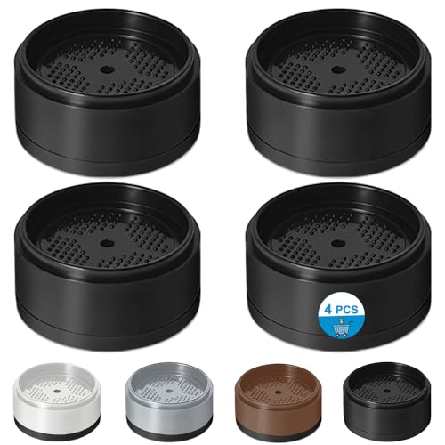 Bed Risers 1 inch 2 inch 3 inch 4 inch Heavy Duty Adjustable Furniture Riser for Table Desk Couch Sofa Chair Refrigerator Washing Machine Stackable Bed Raisers Blocks (Black 4 Pack 1 inch)