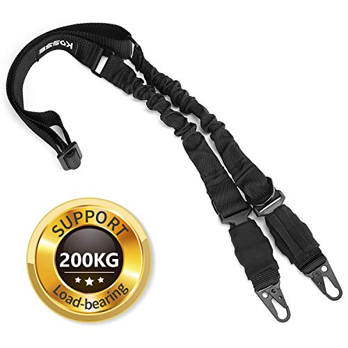 Kosse 2 Point Rifle Gun Sling, Premium Nylon Adjustable Shoulder Strap with Large