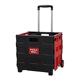 Livebest Multi-Function Folding Two-Wheeled Shopping Cart Portable Lightweight Hand Utility Cart with Adjustable Handle