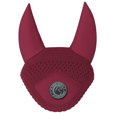 AK Bonnet Anti-Mouches pour Chevaux – Oreilles en Lycra Doux,