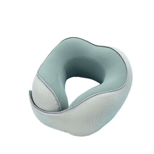 [Ohget] ストレートネック 枕 ネックピロー 携帯枕 トラベルピロー 首枕 低反発 旅行枕 お昼寝 ネックピロー 飛行機 旅行 便利グッズ (グリーン)のサムネイル