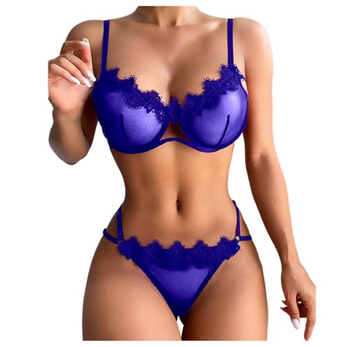 Women Lingerie Bodysuit Sexy Mesh See Through Pajama Set Fashion Erotic Bra Panties Outfits Casual Homewear Sets