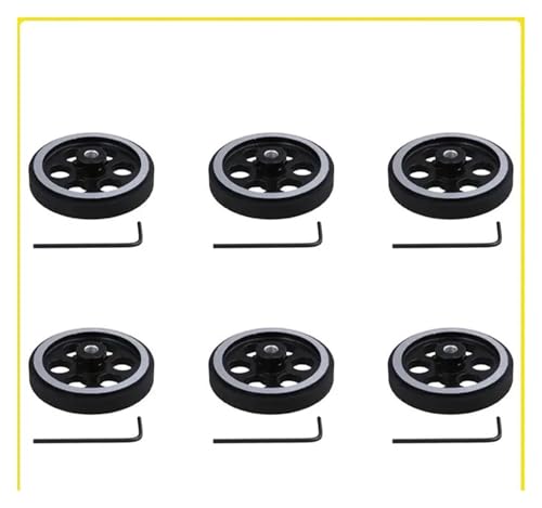 Roue de mesure rotative en aluminium et caoutchouc 6Set 200X6mm - 4