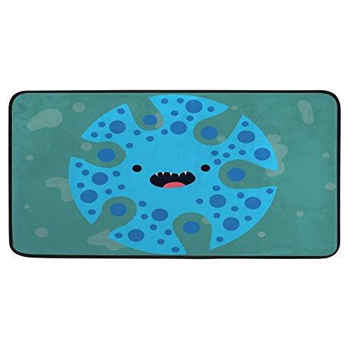 Alfombrilla de cocina para proteger el suelo con un diseño moderno de rayas 2