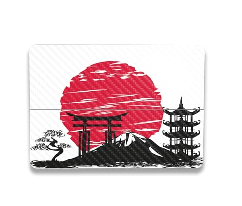 Image of MightySkins Carbon Fiber Skin Compatible with Microsoft Surface Laptop Studio 2 (2023) Full Wrap Kit - Japanese Style | Protective Durable Textured Carbon Fiber Finish | Made in The USA