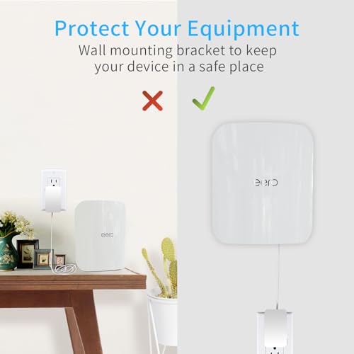Image of eero Max 7 Wall Mount, Wall Brackets ABS Router Holder Compatible with eero Max 7 Extender Space Saving (3 Pack)