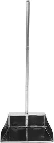 Miniatura 2 de Lurrose Recogedor de acero inoxidable recogedor con mango - Recogedor de pie para interior y exterior
