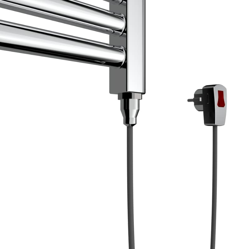 OGOMONDO Termoarredo Bagno Scaldasalviette Elettrico Calorifero Termosifone Cromo Lucido