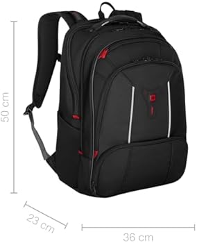 Wenger Synergy Laptop Rugzak, Laptops Tot 16, Laptop & Tablet Vak Organizer Snelkoffer L 260 X B 360 X H 460 Mm 26 L Polyester Zwart Grijs