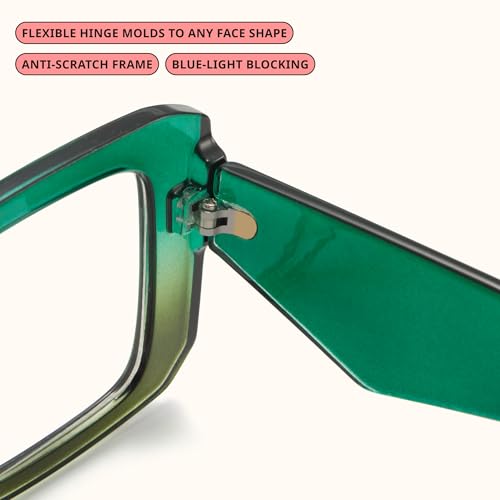 Image of miyya Blue Light Blocking Glasses for Women, Blue Light Glasses for Women Oversized Fashion Glasses