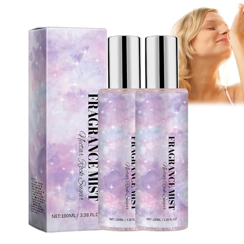 V Secret Vanille Coconut Passion Bodyspray, Coconut Passion Fragrance Mist, Bodyspray Parfum Damen, Eau de Parfum Für damen, Langanhaltender Duft, Ideal für den Sommer (2PC-Nektar Kandiszucker)