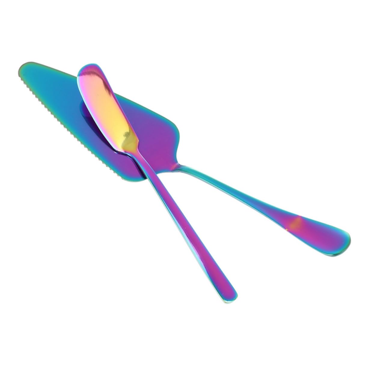 Garneck 2pcs Cake Spatula Pizza Pie Server Birthday Cake Stand Cake Accessories Wedding Decorations for Ceremony Cake Sourdough Bread Cake Holder with Lid Scraper Stainless Steel