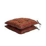 LebenLiebe Outdoor Chair Pads for Dining Chairs Kitchen Chair Tufted Cushion Water Resistant Office