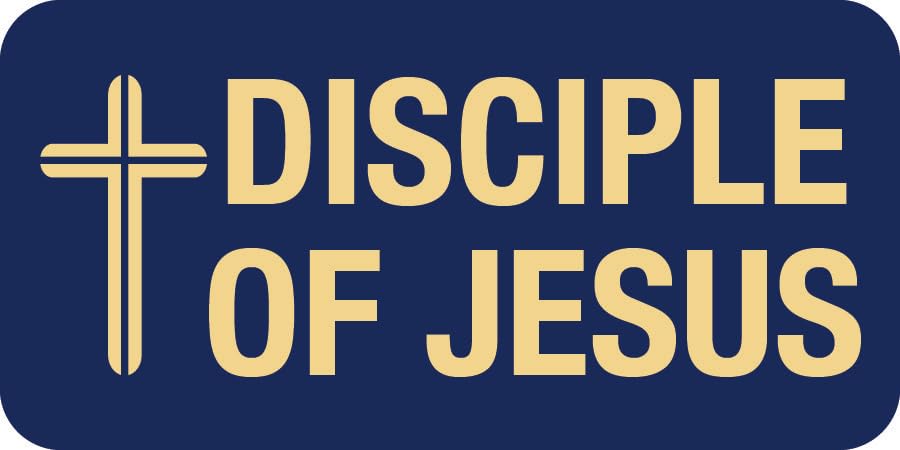 Disciple of Jesus Church Magnetic Badges with Cross