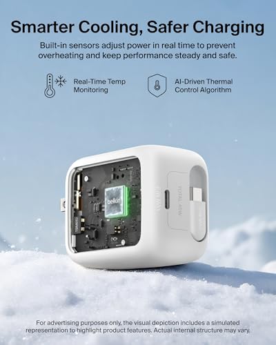 Belkin 45W GaN Charger with Retractable USB-C Cable — view 7