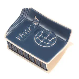 Passport Designs Hair Claw Clip, Novelty Blue Hair Clips for Women Gift