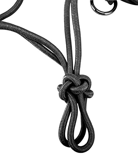 Cuerda de alambre Southwest Equine negra con anillas de acabado níquel duradero 4