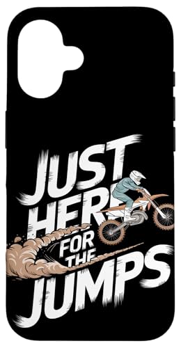 Juste là pour les sauts en vélo tout-terrain Coque pour iPhone 16