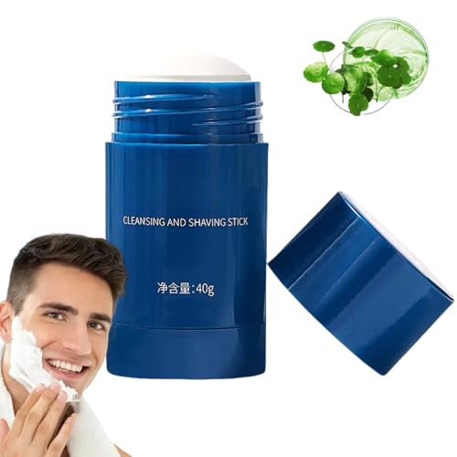 Men's Natural Shaving Soap Stick for Smooth Razor Glide,Moisturizing Soften the Beard Shaving Foam Sti/ck,Long Lasting Lather,Hydrating Shaving Soap Stick,Travel Ready,for All Kind Skin & Wet Sh/aving