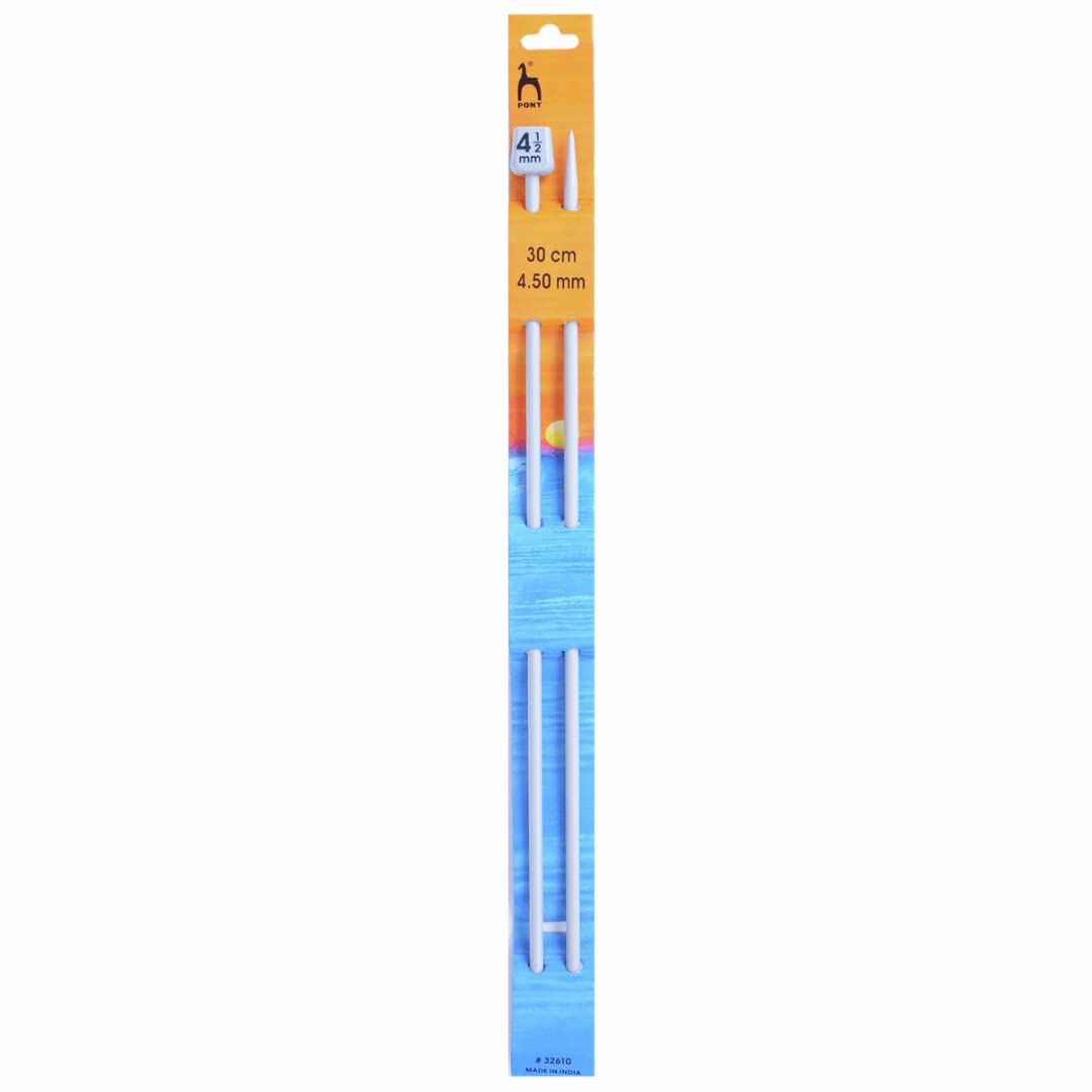 Pony Single Ended Classic Knitting Pins - 30Cm x 4.50mm