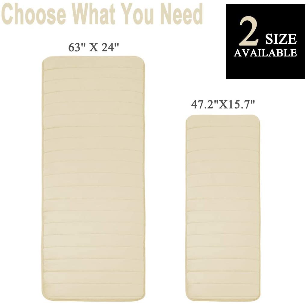 XYWHPGV Alfombrilla de baño Antideslizante de Espuma viscoelástica Alfombras Suaves para el Suelo del baño Alfombra de Goma Absorbente de Goma Absorbente y Lavable de Secado rápido para la Cocina y e