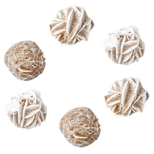 1/3/6/9 Piezas Piedra De Cris-tal De Rosa Del Desierto Natural - Piedra De Amor De Rosa Del Desierto De Yeso Única | Muestra De Cris-tal Mineral De Selenita Curativa Piedra En Bruto De Racimo